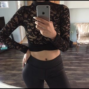 Lace crop top